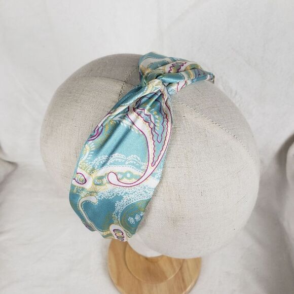 Paisley Silky Wide Band Headband - Picture 2 of 4